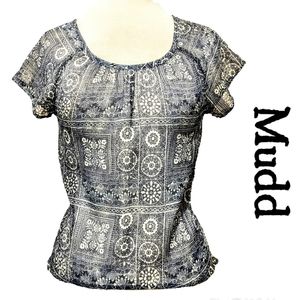 3/$15 MUDD sheer blouse (medium)